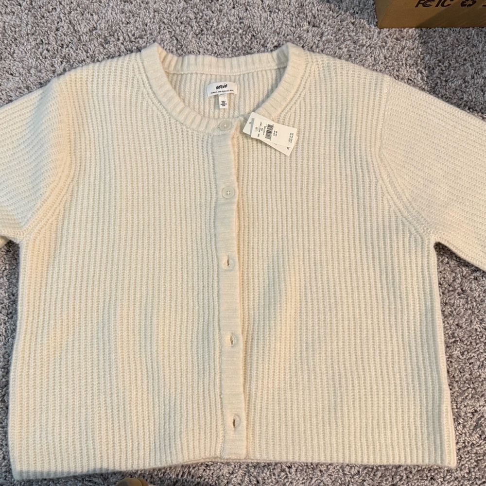 Aerie Short Sleeve Cardigan